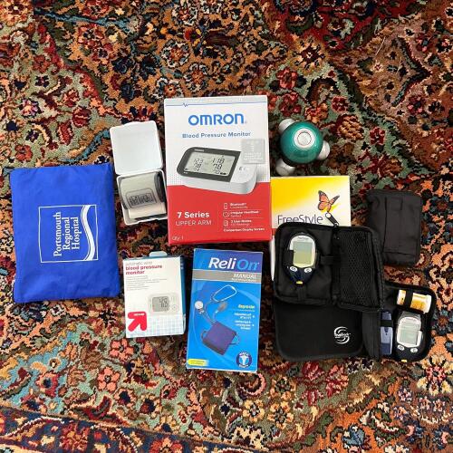 Assorted Medical Devices: Blood Pressure Monitors and Glucose Meters