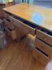 Wooden Desk with Seven Drawers - 6
