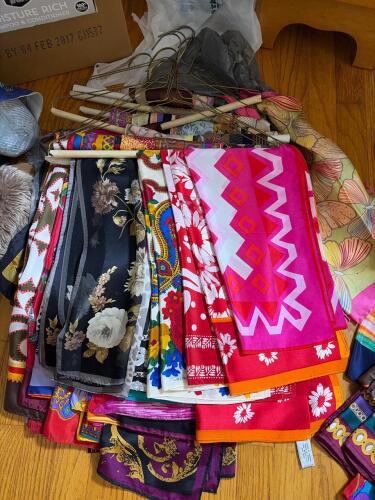 Assorted Colorful Patterned Scarves