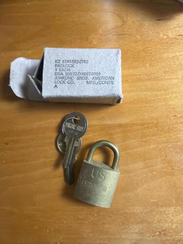 U.S. Military Padlock with Keys