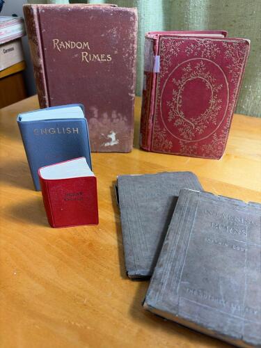 Lot of Antique and Vintage Books, Dictionaries