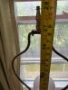 White Marble Table Lamp with Brass Accents - 7