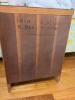 Three-Drawer Wood Nightstand with Brass Pulls - 3