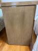 Three-Drawer Wood Nightstand with Brass Pulls - 4