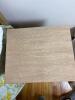 Three-Drawer Wood Nightstand with Brass Pulls - 6