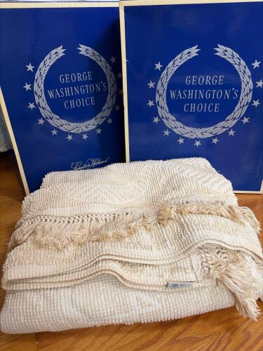 Two Bates George Washington's Choice Twin Bedspreads