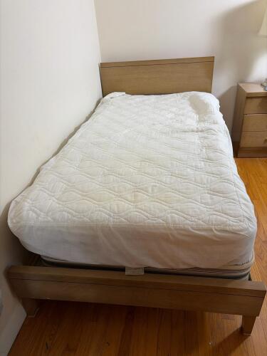 Single Wooden Bed Frame with Headboard Only