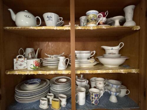 Assorted Mismatched Porcelain Dinnerware Sets