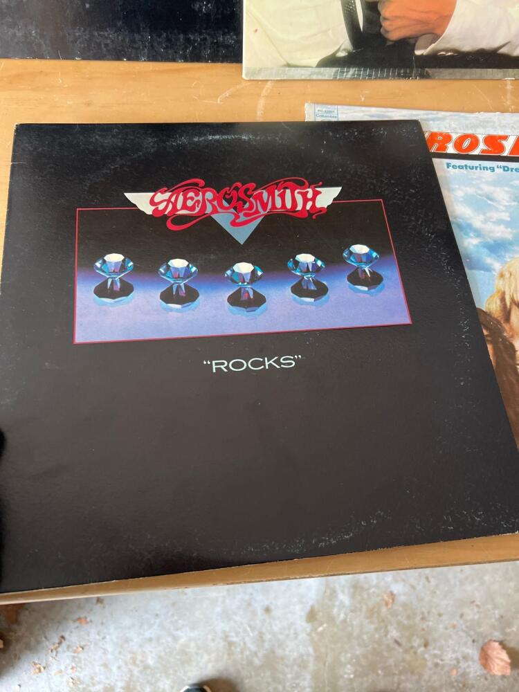 6 Iconic Classic Rock/Pop Vinyl LPs: Pink Floyd, Zeppelin, Aerosmith ...