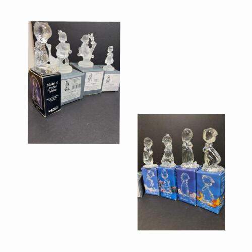 Miniature Lot of Mixed Lead Crystal Figurines