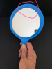 Pair of Blue Plastic Vanity Mirrors - 4