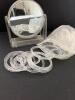 Clear Acrylic Vanity Mirror and Plastic Rings