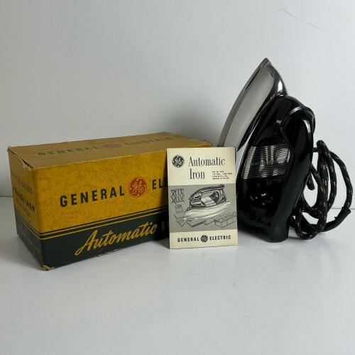 Vintage General Electric Automatic Iron with Box