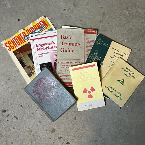 Lot of Vintage Technical, Military & Home Books