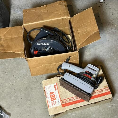 Skil 490 Dual Action Sander And Skilsaw 537 Circular Saw