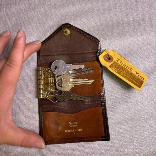 Vintage Princess Gardner Calfskin Leather Key Case