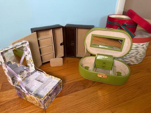 Assorted Jewelry and Storage Box Collection