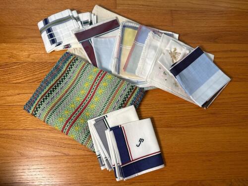 Vintage Fabric Handkerchief Collection