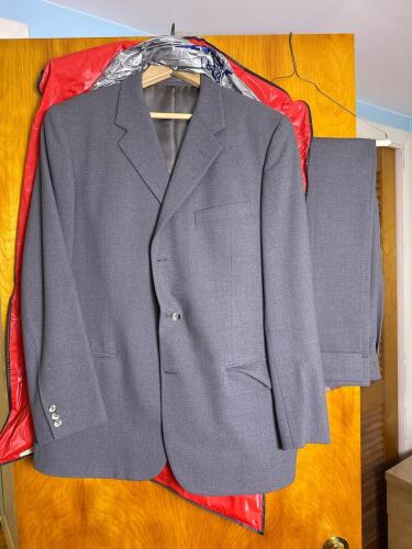 Slegm&uuml;ller Gray Wool Two-Piece Suit