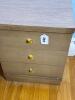 Mid-century Style Three-Drawer Nightstand - 6