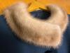 Women's Small Dark Blue Wool Jacket with Fur Collar - 2