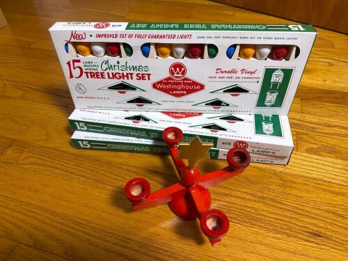 Vintage Westinghouse Christmas Tree Light Sets & Christmas Decor