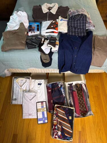 Assorted Men's Clothing and Accessories Lot