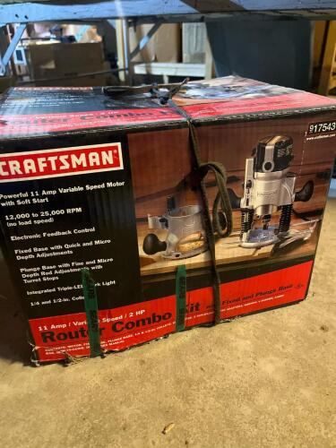 Craftsman Router Combo Kit 917543 with Plunge Base