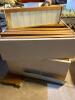 Two Wooden Beehive Boxes with Frames