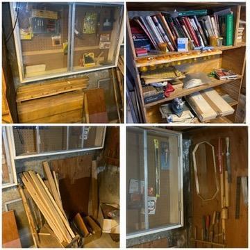 Pickers Lot of Workshop Woodworking Tools and Books