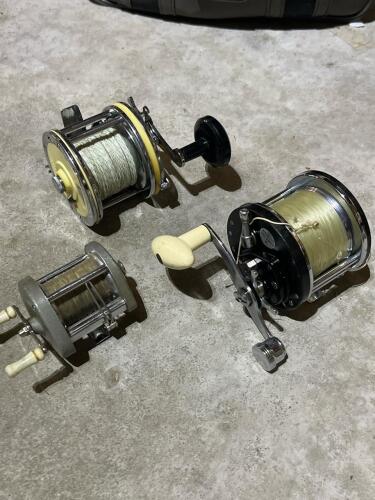 Three Vintage Fishing Reels