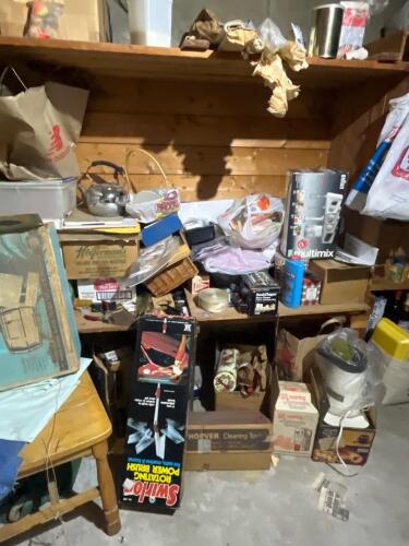 Large Misc. Pickers Lot and Shelving