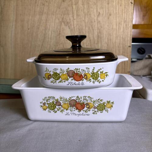 Vintage Corning Ware Spice of Life Baking Dishes