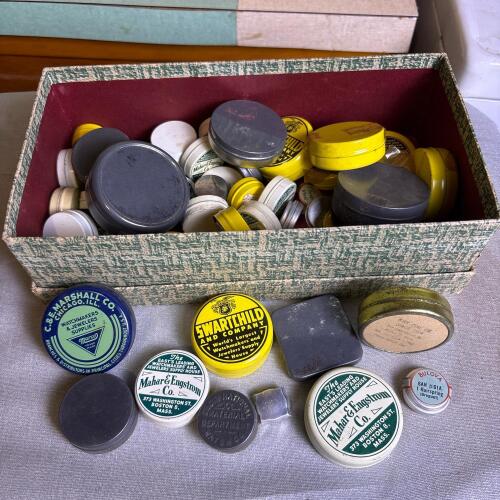 Vintage Watch Parts Tins Lot
