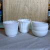 Fire-King Milk Glass Bowls and Vases