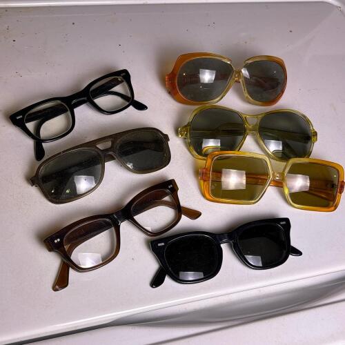 Lot of Vintage Cool-Ray and Bausch & Lomb Glasses