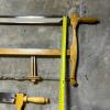 Pair of Wooden Frame Saws Bow Saws - 7