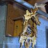 Carved Wooden Forest-Style Cuckoo Clock with Weights - 5