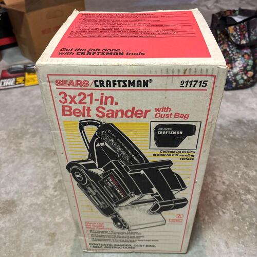 Craftsman 3x21 Belt Sander with Dust Bag