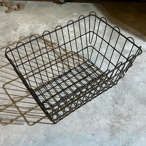 Vintage Metal Wire Storage Basket
