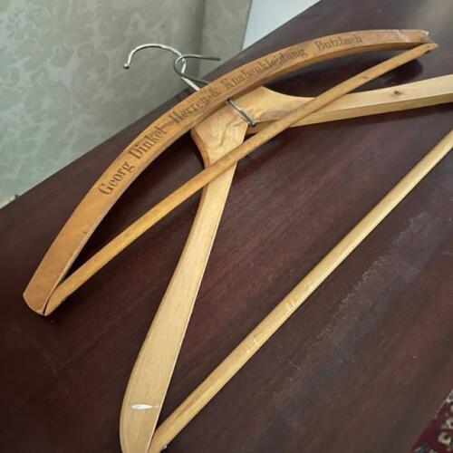 Vintage German Retailer Hanger with Plain Wooden Hanger