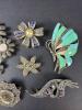 Seven Sterling Silver Marcasite Brooches - 3