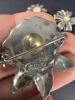 Seven Sterling Silver Marcasite Brooches - 6