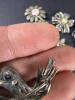Seven Sterling Silver Marcasite Brooches - 7