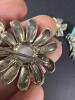Seven Sterling Silver Marcasite Brooches - 8