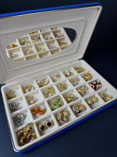 Vintage Trifari, Saavy, Gold Tone Earrings Lot