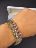 Jade Tree Pink and Green Stone Bracelet - 7