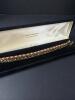 Pair Gold Over Sterling Silver Gemstone Tennis Bracelets