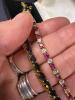 Pair Gold Over Sterling Silver Gemstone Tennis Bracelets - 11