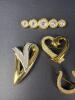 Five Swarovski Gold Tone Crystal Brooches - 4